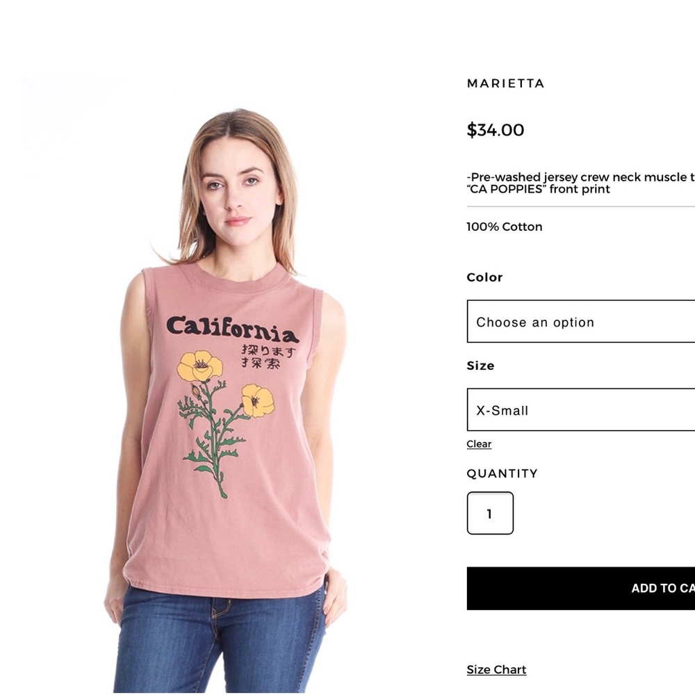 Cute blush pink California Tank by michelle comune